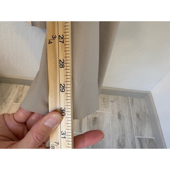 Lafayette 148 Irving Dress Pants Straight Leg Career Casual Trousers Beige Sz 12 - Picture 3 of 10